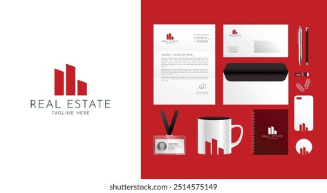 Logo design vector for construction, home, real estate, building, property. Minimal awesome trendy professional logo design branding Collateral.