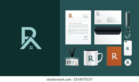 Logo design vector for construction, home, real estate, building, property. Minimal awesome trendy professional logo design branding Collateral.