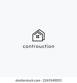 Logo-Design-Vektorgrafik für Baudienst und Architektur