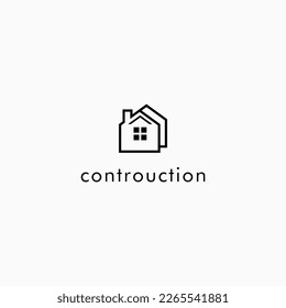 logo design vector for contruction service and architecture