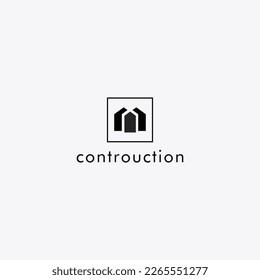 logo design vector for contruction service and architecture