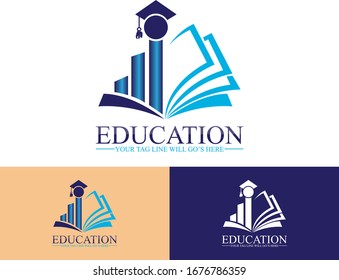 Logo design vector for education department
