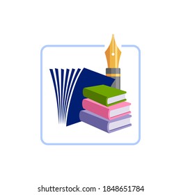Logo design vector for education department.