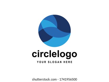 Logo Design, Vector design elements for your company logo, abstract blue icon. Modern logotipe, business corporate template.