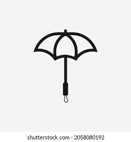 logo design vector flat umbrella icon