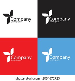 Logo Design Vector Flower 0012021