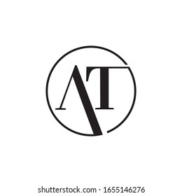 at logo design vector icon luxury