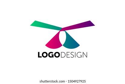 logo design. Vector icon and symbol such as logotype. abstract template.
