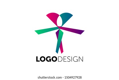 logo design. Vector icon and symbol such as logotype. abstract template.