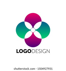 logo design. Vector icon and symbol such as logotype. abstract template.