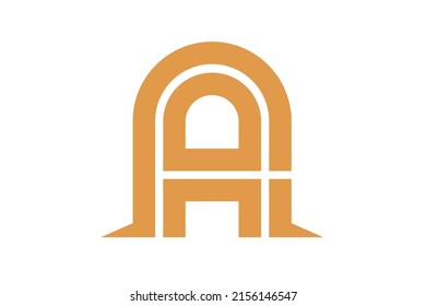 A Logo Design Vector Icon Symbol Template. A Letter Logo. Logo Design