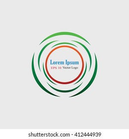 Logo design. Logo Vector illustration. Vector abstract icon. Corporate identity. Design elements. Beautiful circular logo on the move. Round logo vector illustration. Spinning blades.