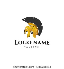 Logo design vector illustration concept mascot for soldiers or spartan for battle,  element or symbol 