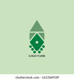 Logo design. Vector illustration. Logo geometric with meaning.