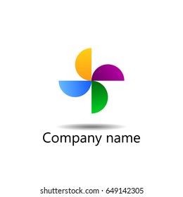 Logo design. Vector illustration.company logo design background