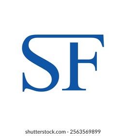 logo design vector initial letter sf for business identity