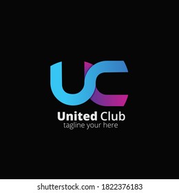 logo design vector for initials U and C. logo for general product company