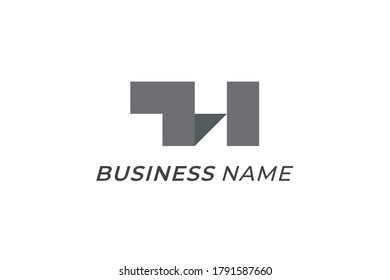 logo design vector letter h