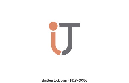 IT logo design vector minimalist letter logo