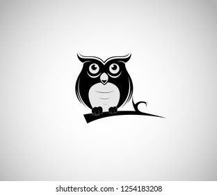 Logo design vector, owl icon