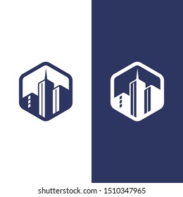 logo design vector real estate city