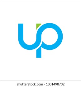 UP logo design vector sign