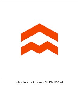 AM logo design vector sign