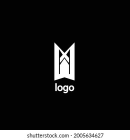 logo design vector. simple monogram icon