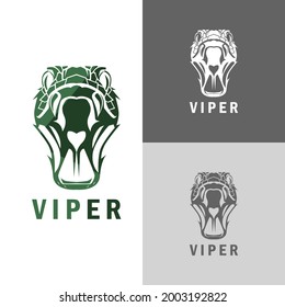 Logo Design Vector Snake Animals