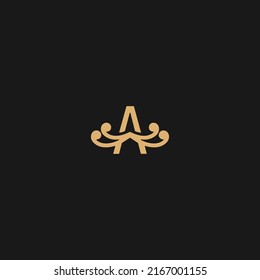 A Logo design vector. Swoosh letter A logo design
