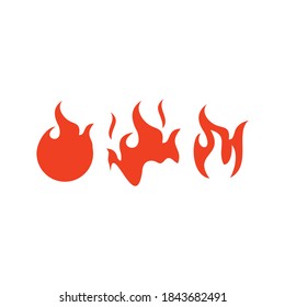 logo design vector symbol of fire for business