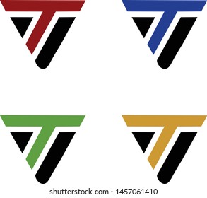logo design vector symbol icon letter T