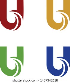 logo design vector symbol icon letter U