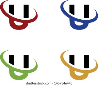 logo design vector symbol icon letter U