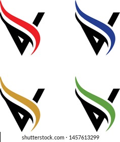 logo design vector symbol icon letter V