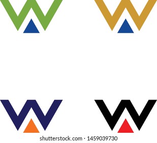 logo design vector symbol icon letter W