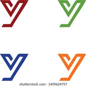 logo design vector symbol icon letter Y