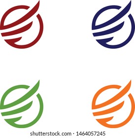 logo design vector symbol icon circle letter E