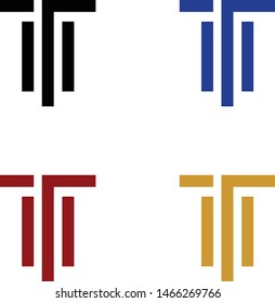 logo design vector symbol icon letter T