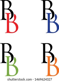 logo design vector symbol icon letter BB
