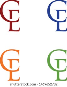 logo design vector symbol icon letter CE