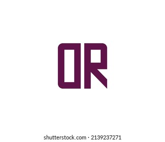 OR logo design vector template