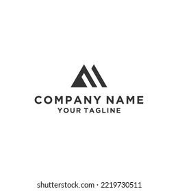 AM logo design vector template
