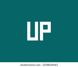 UP logo design vector template