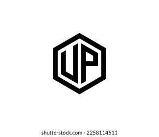 UP logo design vector template