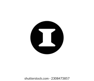 I logo design vector template