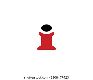 I Logo design vector template