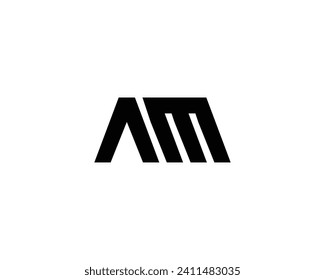 AM-Logo-Design-Vektorgrafik-Vorlage