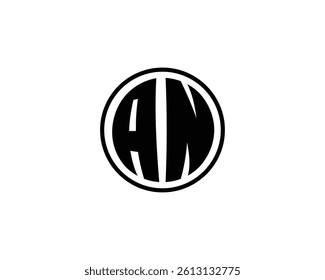 AN logo design vector template. AN