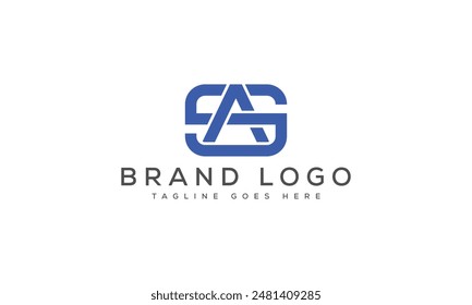 Diseño de Plantilla de Vector de diseño de logotipo AS para marca